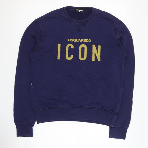 Dsquared2 Boys Blue Logo Pullover Sweatshirt 16Y