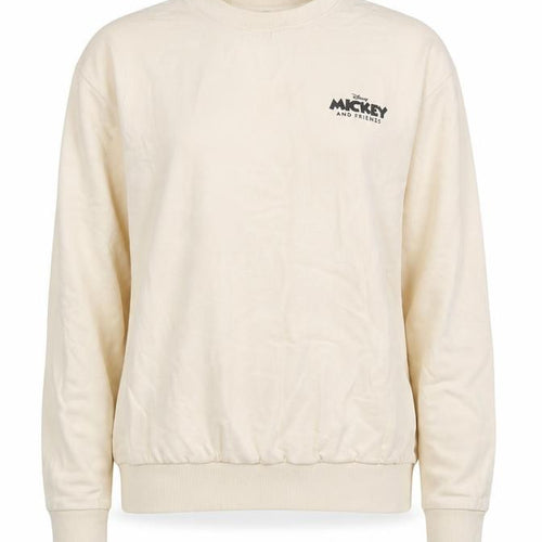Disney Women Beige M Sweatshirt Mickey Friends Graphic