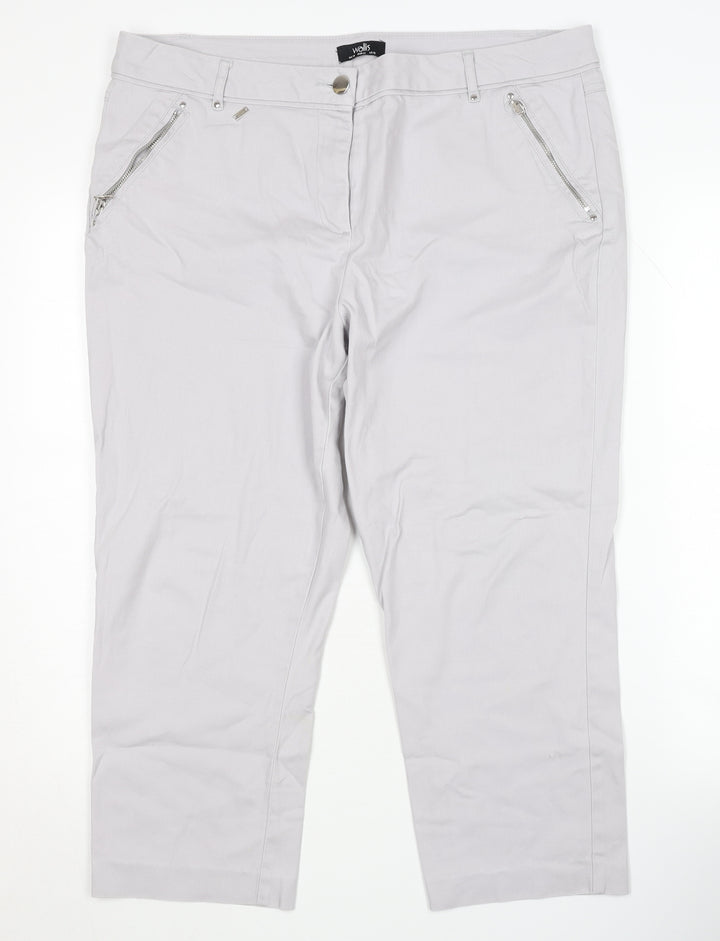 Wallis Women's Grey Trousers Size 16