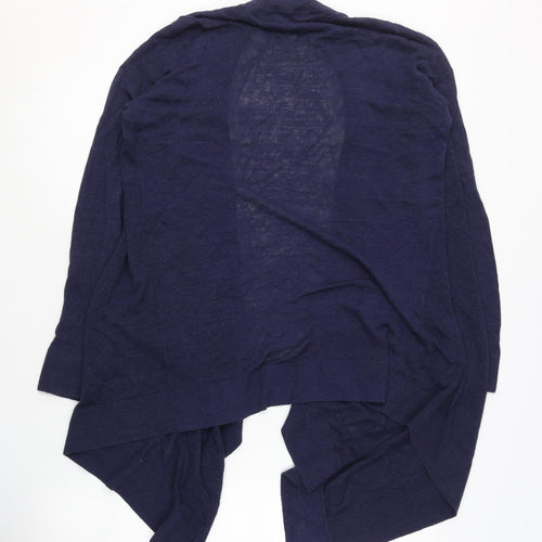 Autograph Women's Blue Open Front Cardigan Size 8 Wool Blend