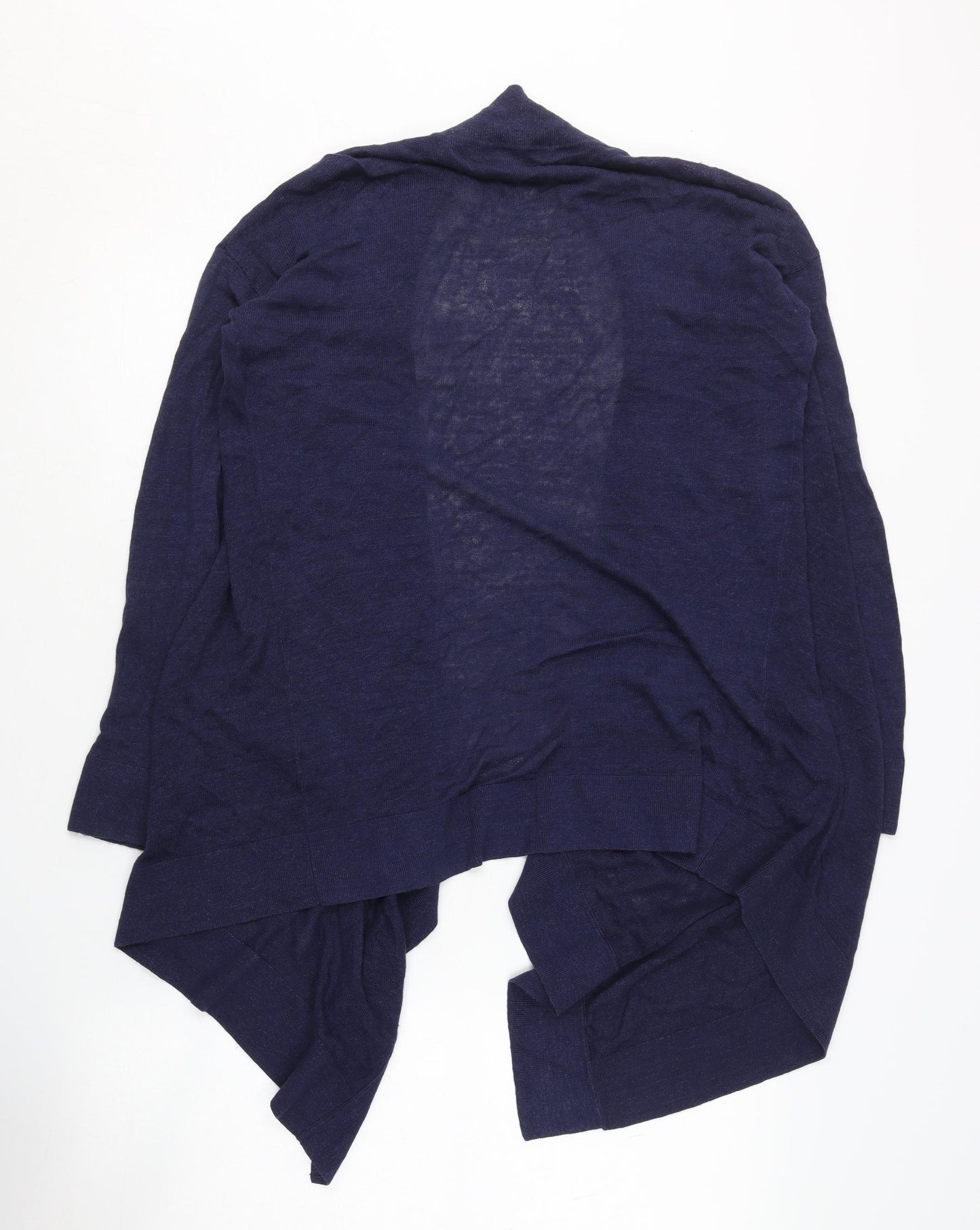 Autograph Women's Blue Open Front Cardigan Size 8 Wool Blend