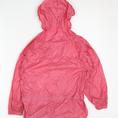 Hi Gear Girls Pink Waterproof Rain Coat 7-8 Years