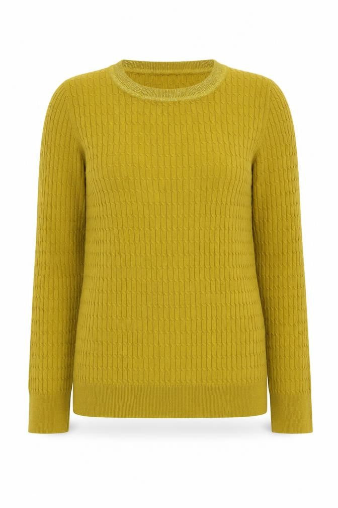 Front view of Next Women Green Pullover Crew Neck Jumper, size 12