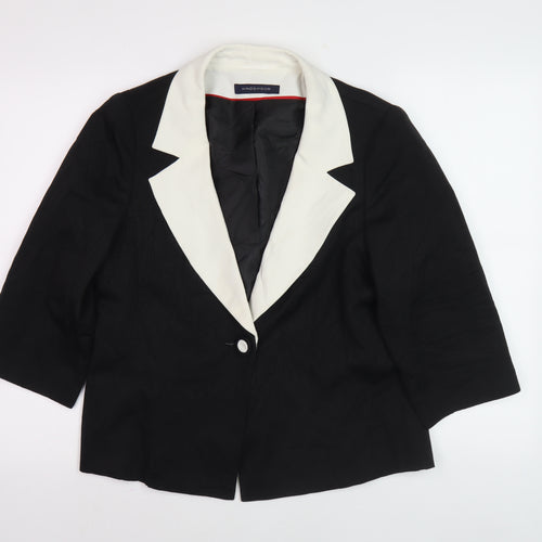 Windsmoor Women's Black Shawl Collar Blazer, Size 12