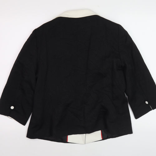 Windsmoor Women's Black Shawl Collar Blazer, Size 12
