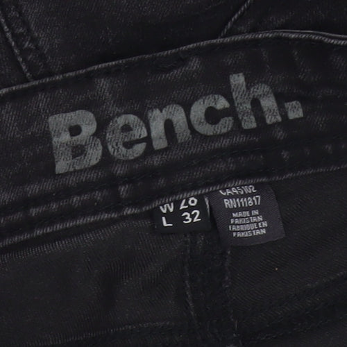 Bench Men's Black Skinny Jeans, Size 20, Slim Fit