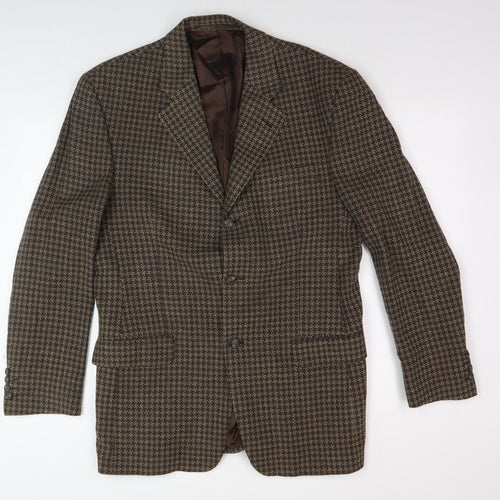 Berwin & Berwin Men's Brown Check Blazer 40L