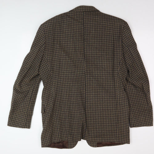 Berwin & Berwin Men's Brown Check Blazer 40L