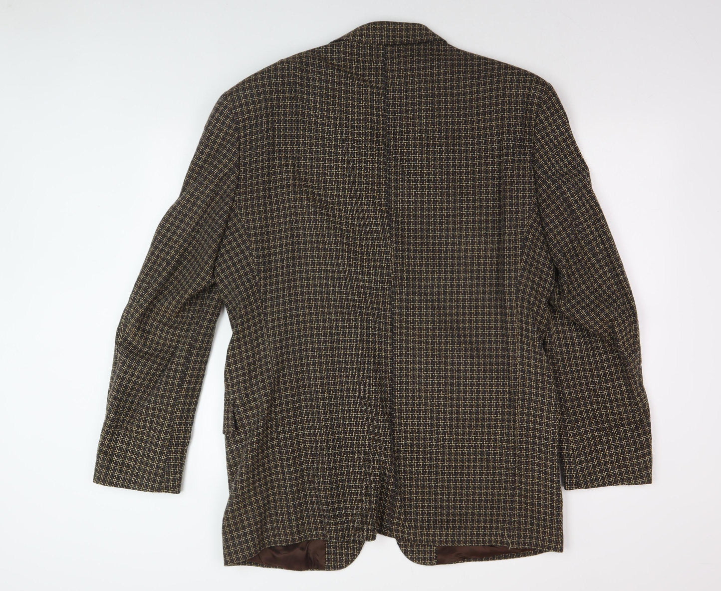 Berwin & Berwin Men's Brown Check Blazer 40L