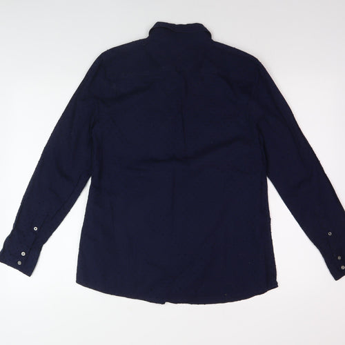 Gap Men's Blue Long Sleeve Casual Shirt S