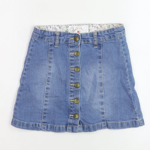 Mantaray Girls Blue Denim A-Line Skirt, Age 9, Casual & Stylish