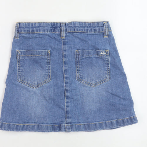 Mantaray Girls Blue Denim A-Line Skirt, Age 9, Casual & Stylish