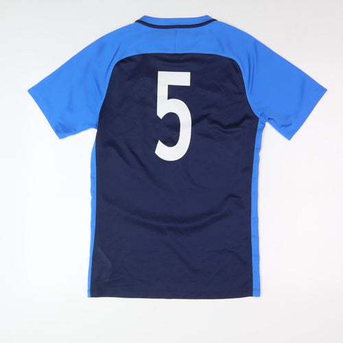 Nike Men's Blue Sports T-Shirt, S, Breathable, Logo