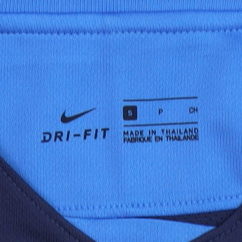 Nike Men's Blue Sports T-Shirt, S, Breathable, Logo