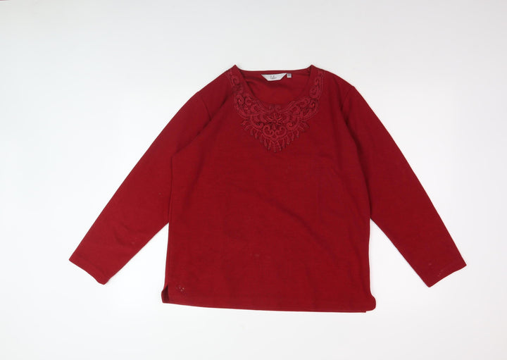 Isle Women's Red Medium Pullover Jumper