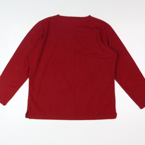 Isle Women's Red Medium Pullover Jumper