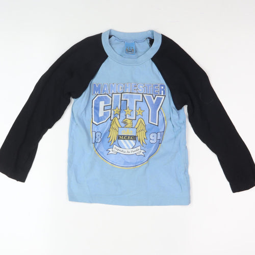 City Boys Blue Black Long Sleeve T-Shirt 4-5 Years