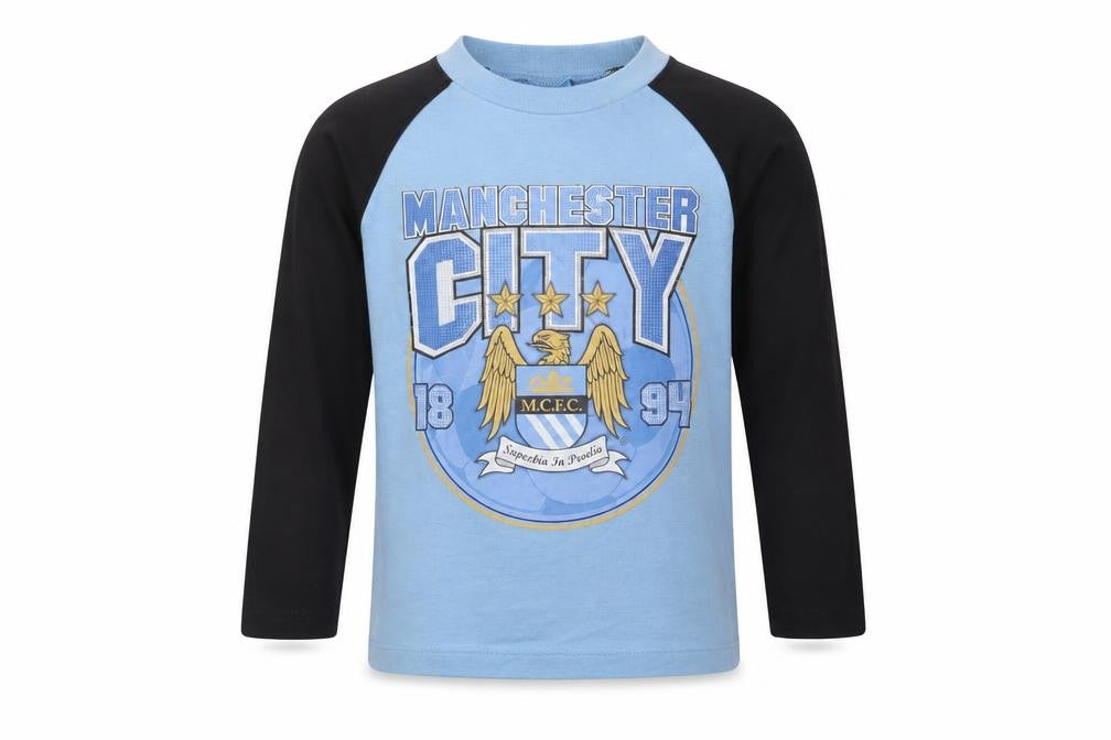 City Boys Blue Black Long Sleeve T-Shirt 4-5 Years