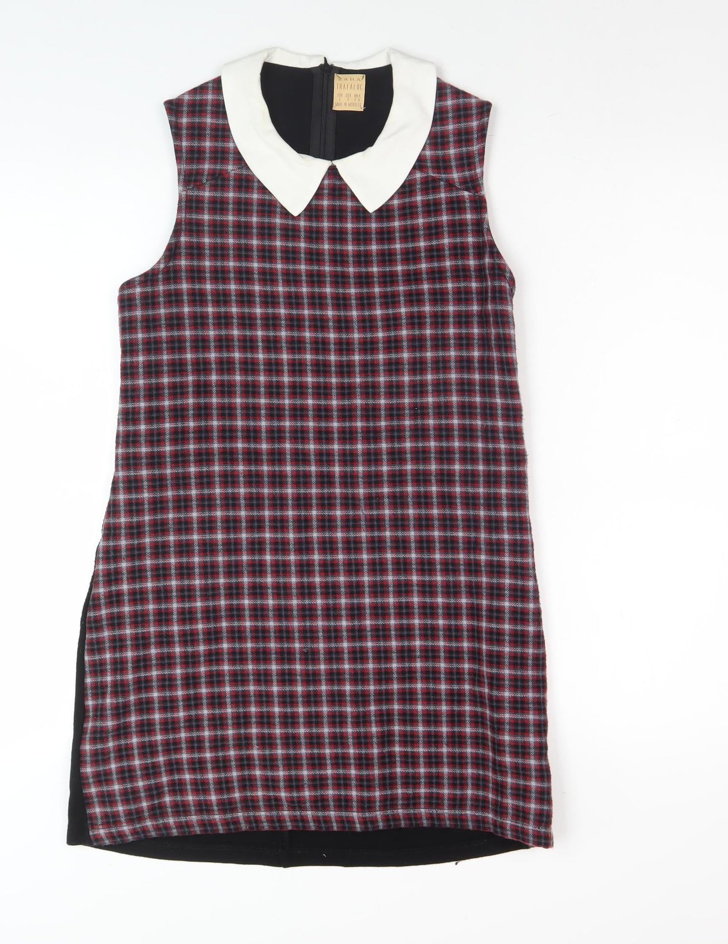 Zara Women's Multicoloured Plaid Shift Dress S