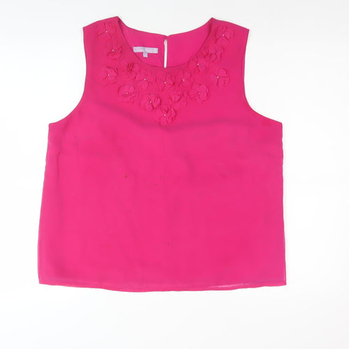 Emma Blake Women's Pink Sleeveless Blouse Size 14