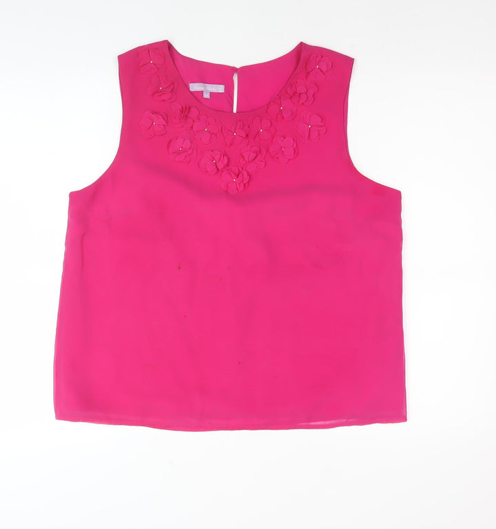 Emma Blake Women's Pink Sleeveless Blouse Size 14