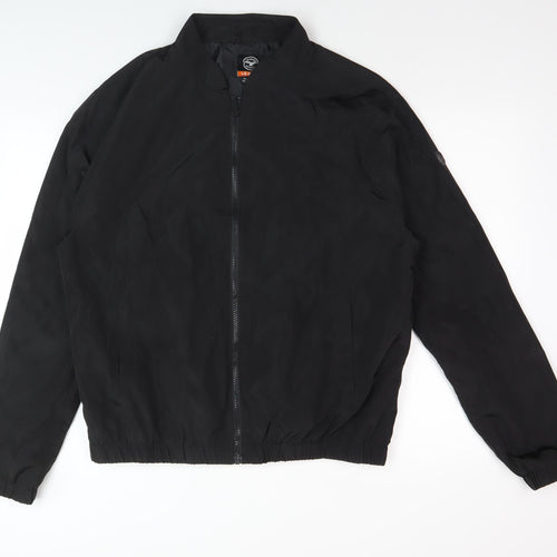 Le Breve Men's Black Basic Jacket, Size L, Casual Wear