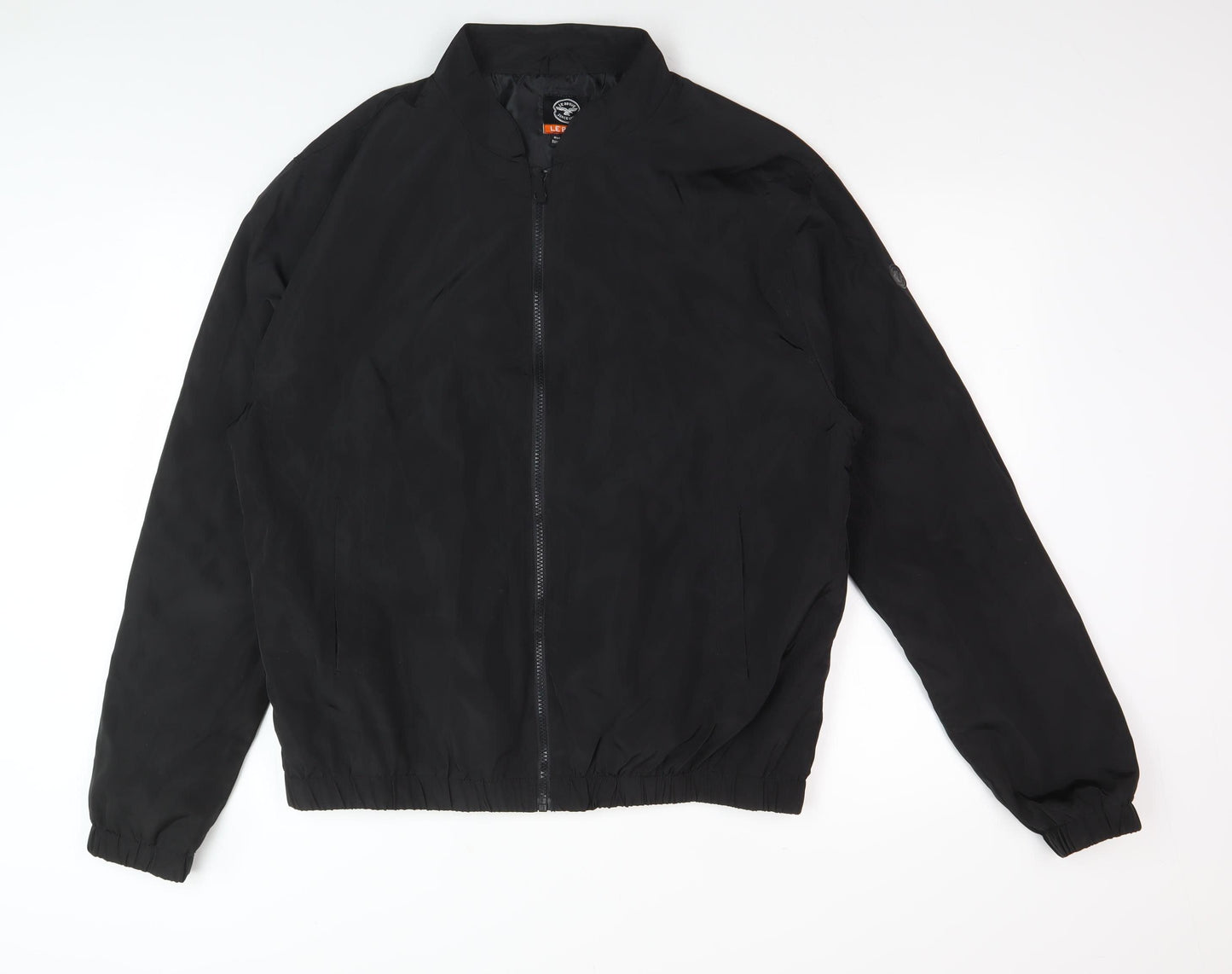 Le Breve Men's Black Basic Jacket, Size L, Casual Wear