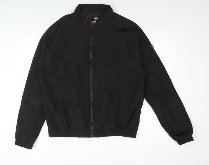 Le Breve Men's Black Basic Jacket, Size L, Casual Wear