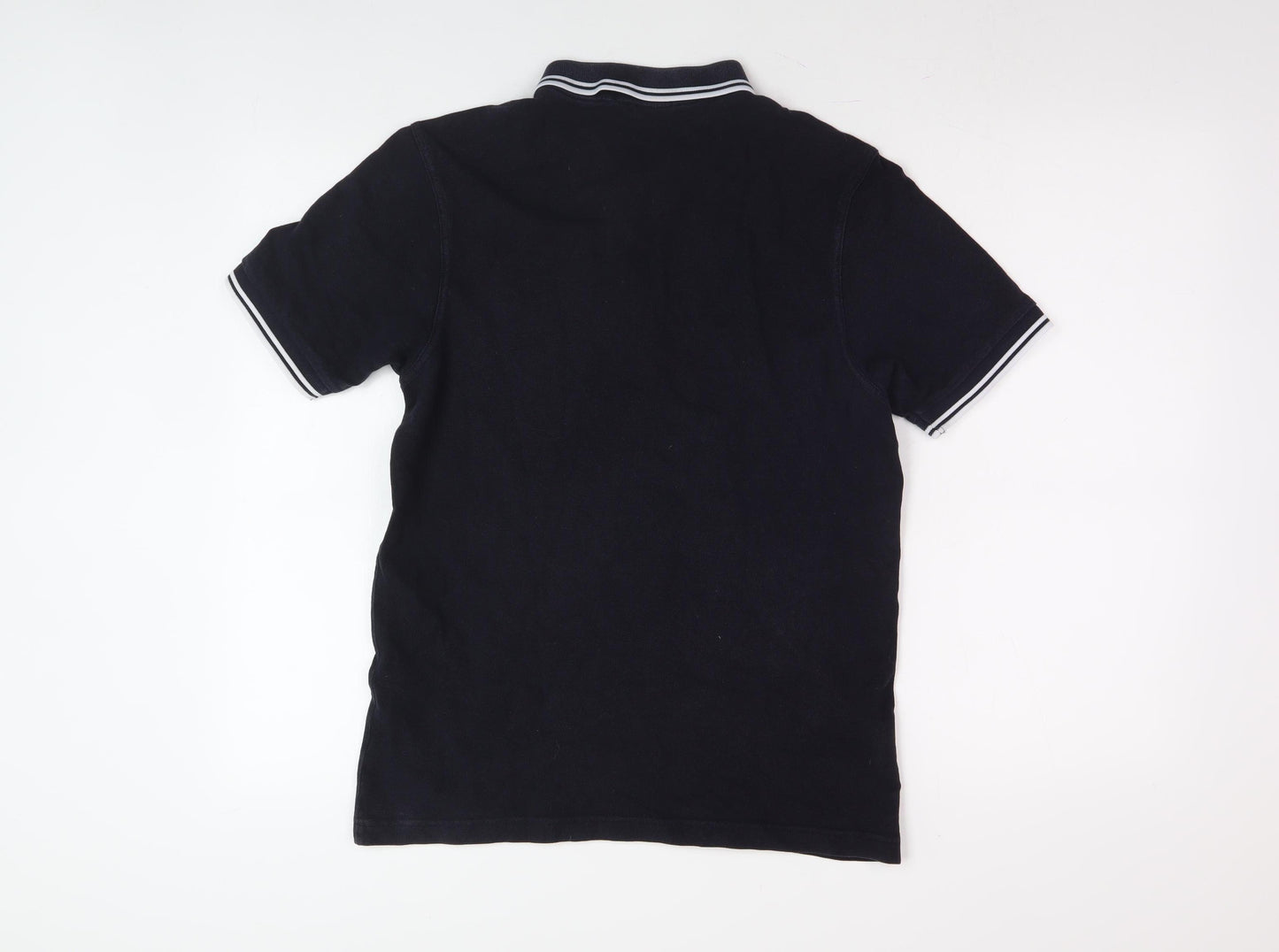 Fred Perry Men's Black Polo Shirt Slim Fit M