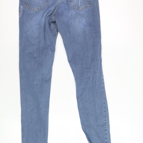 Miss Selfridge Women's Blue Skinny Jeans - Size 10