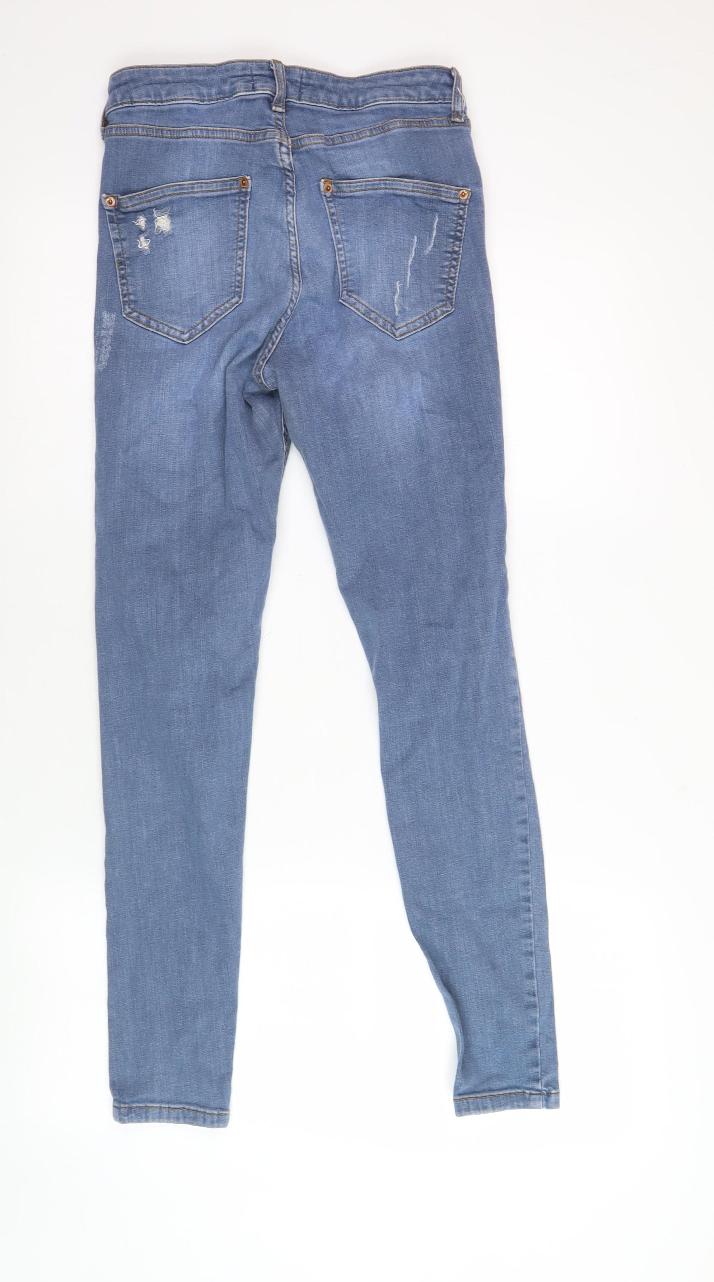 Miss Selfridge Women's Blue Skinny Jeans - Size 10