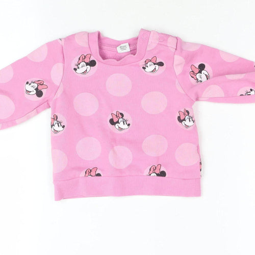 Disney at Primark Pink Minnie Mouse Baby Jumper 6-9 Months