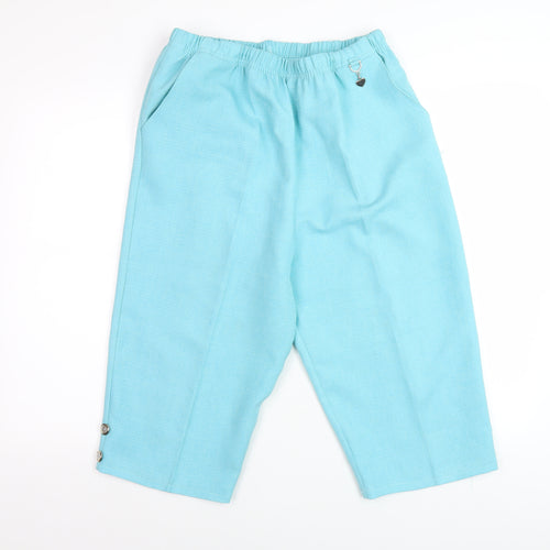Ajtonovy Women's Blue Capri Trousers L