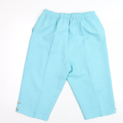 Ajtonovy Women's Blue Capri Trousers L