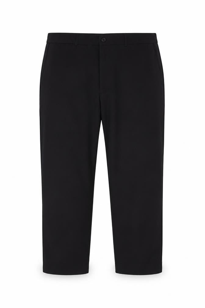 Front view of BHS Men's Black Trousers, size 40