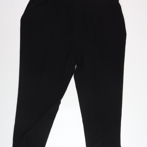 Barkattex Women's Black Trousers Size 22 Straight Leg