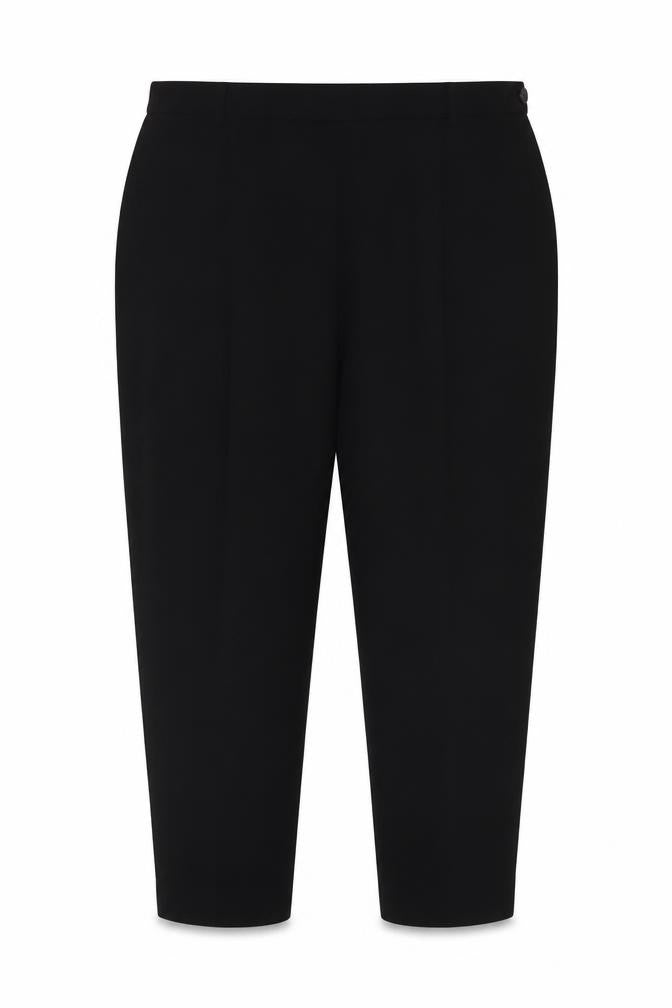 Front view of Barkattex Women's Black Trousers, size 22, Straight Leg