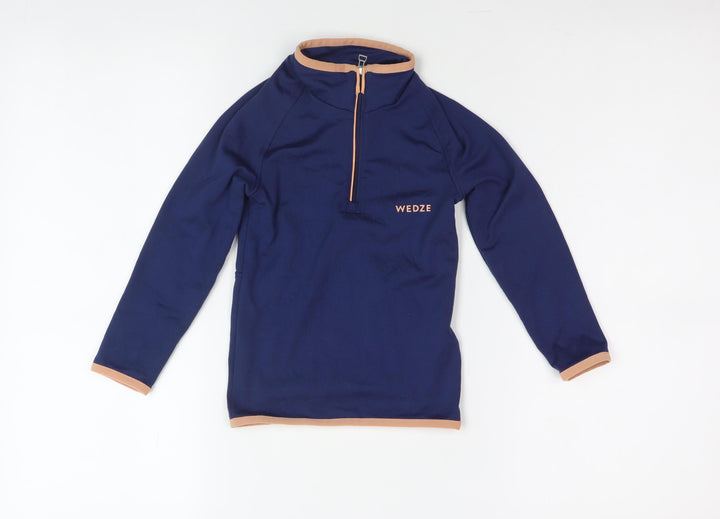 Decathlon Unisex Kids Blue Pullover Skiing Sweatshirt 4 Years