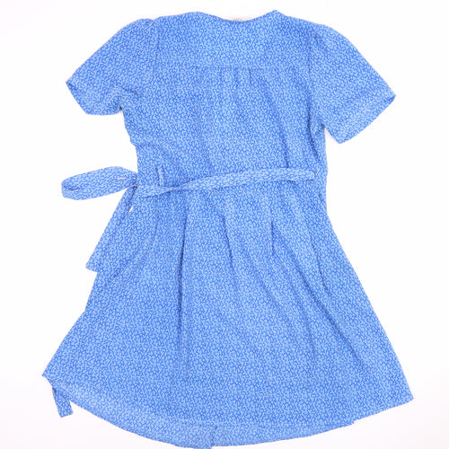ØST London Women's Blue Wrap Dress - Size S