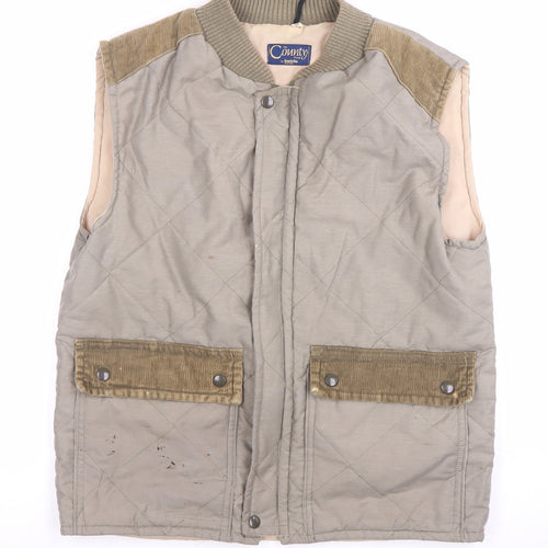 Invicta Men's Beige Quilted Waistcoat Size 38