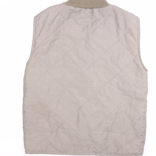 Invicta Men's Beige Quilted Waistcoat Size 38