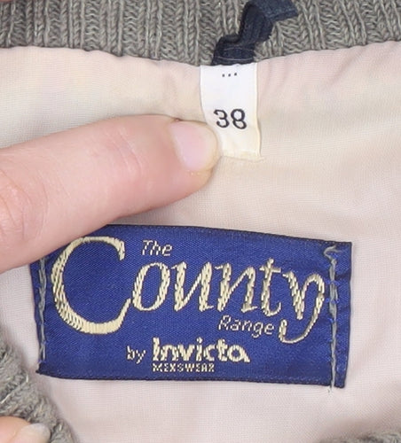 Invicta Men's Beige Quilted Waistcoat Size 38