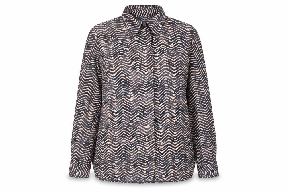Front view of Lara Women's Multicoloured Geometric Blouse, size 14