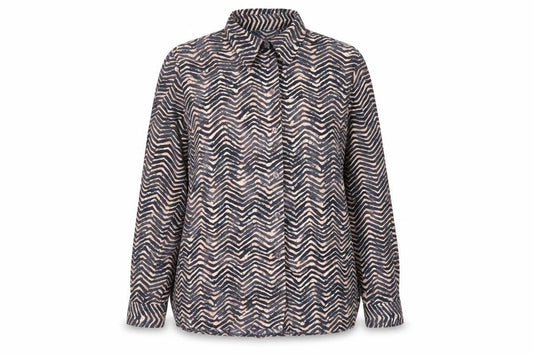 Front view of Lara Women's Multicoloured Geometric Blouse, size 14