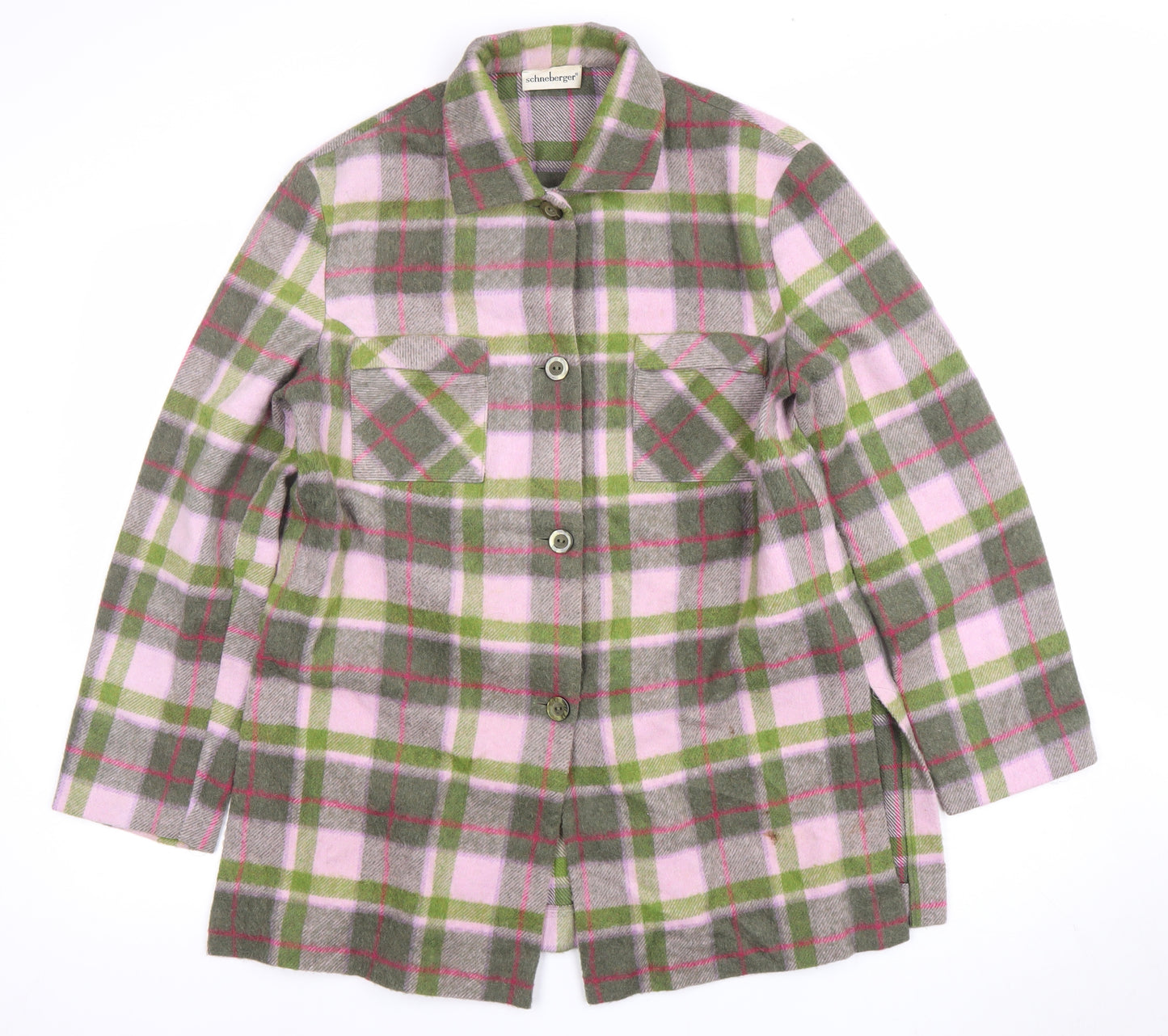 Schneberger Women's Multicoloured Plaid Jacket Size 14