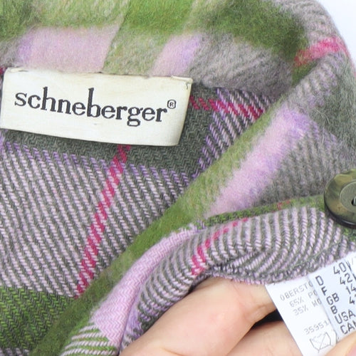 Schneberger Women's Multicoloured Plaid Jacket Size 14