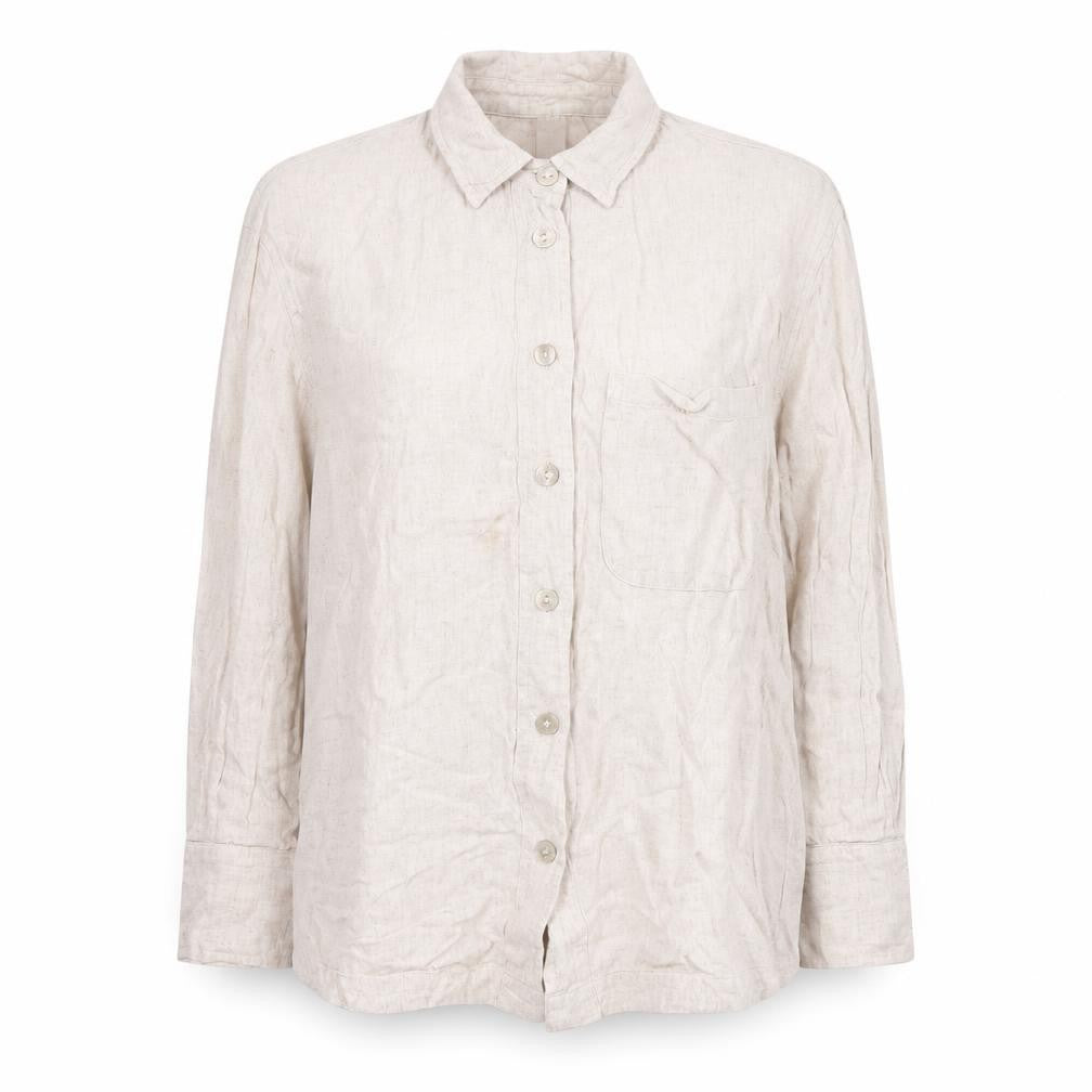 Front view of River Island Women's Ivory S Button-Up Shirt