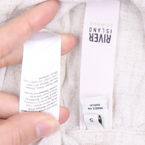 River Island Women's Ivory S Button-Up Shirt