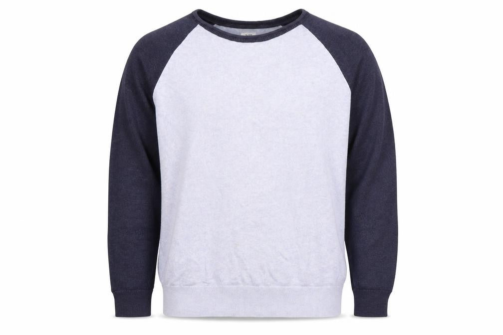 Gap Men’s XL Blue Pullover Jumper - Linen Blend