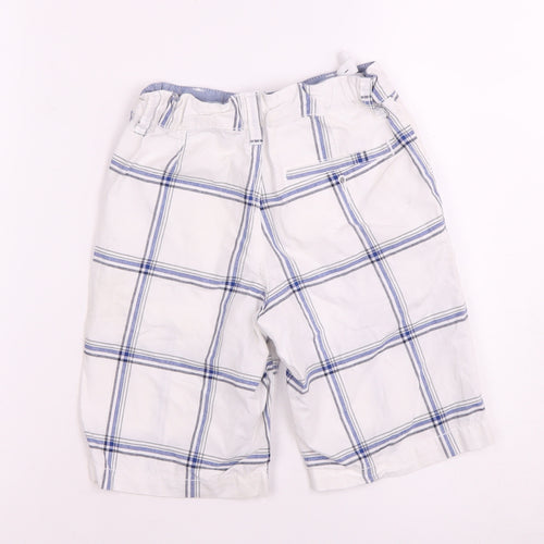Old Navy Boys White Plaid Shorts - Size 7, Regular Fit
